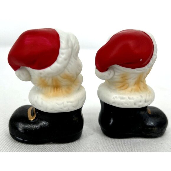 Homco Kitten Puppy Mouse in Boots Porcelain Christmas Figurines Lot of 6 - Picture 5 of 8